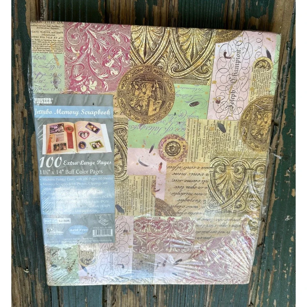 Pioneer Jumbo Memory Scrapbook 100 Extra Large Pages 11.75x14 SJ-100 Vintage